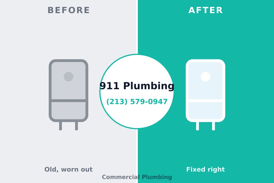 Before and after: plumbing repair West Terre Haute, IN